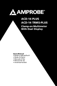 Thumbnail of document Manual - ACDC-100 TRMS 1000 A AC/DC Clamp Meter